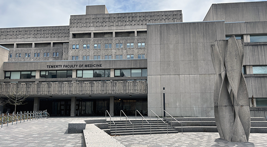 The exterior of the Medical Sciences Building
