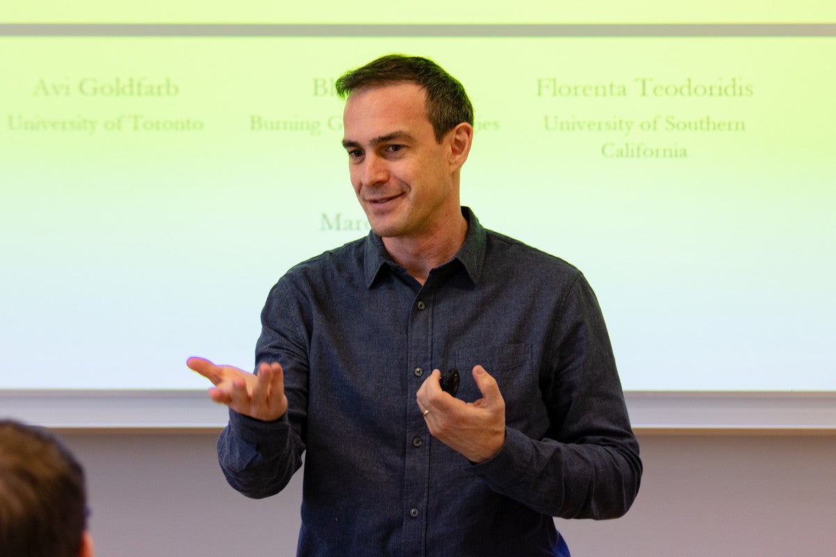 avi goldfarb teaches a class