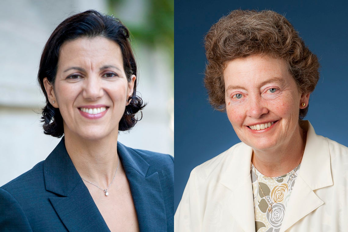 headshots of nadia caidi and lynne howarth