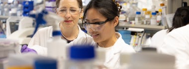Molly Shoichet in her lab at the University of Toronto