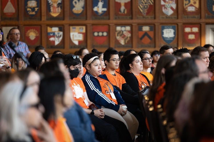 audience members at the Hart House Orange Shirt Day event