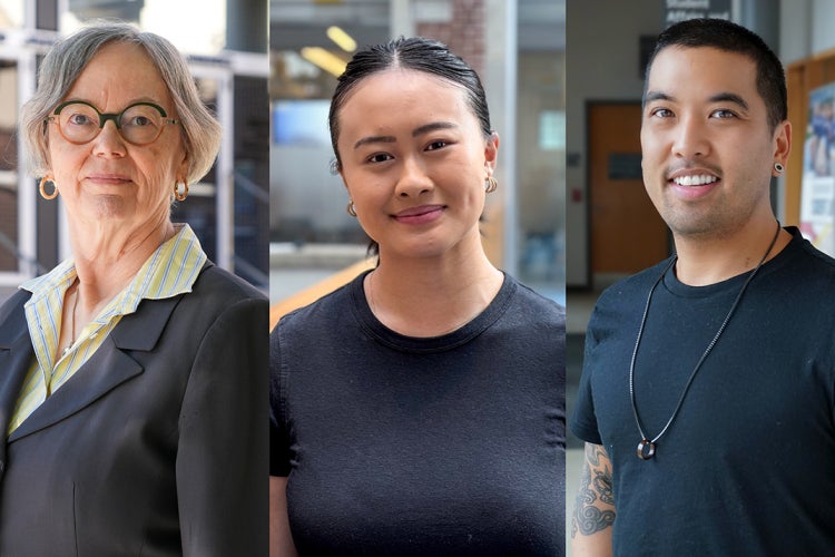 Catherine Moore, Jessica Han and Norman Javier.