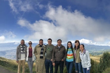Photo of Keith Pardee's group in Ecuador