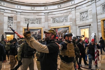 protestors enter the rotunda at the capitol building on january 6, 2021