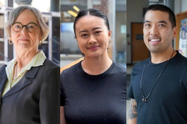 Catherine Moore, Jessica Han and Norman Javier.