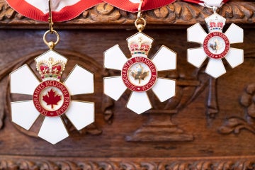 Order of Canada medals on display