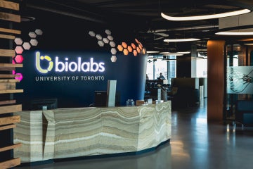Biolabs reception area