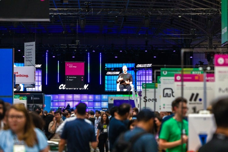crowds inside the 2024 Collision conference floor
