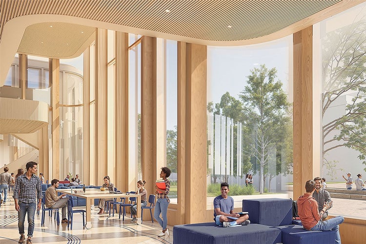 Interior rendering of the new Temerty building 